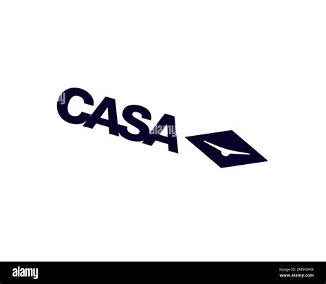 CASA aircraft manufacturer, rotated logo, white background B Stock Photo - Alamy