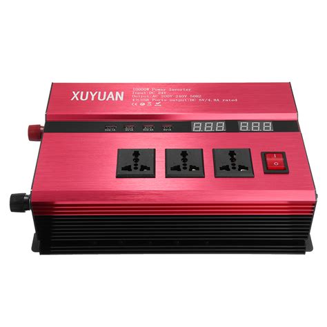 DC 12V 24V To AC 110V 220V Solar Power Inverter 10000W Peak Power Sine