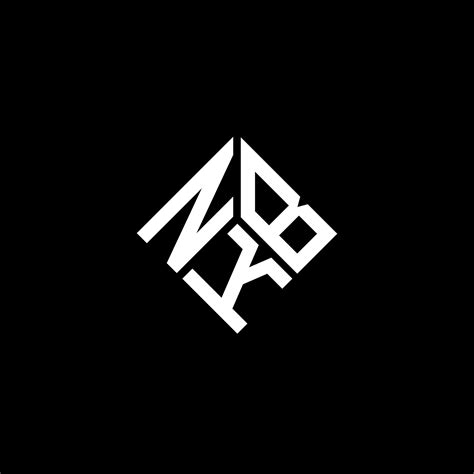 Nkb Letter Logo Design On Black Background Nkb Creative Initials