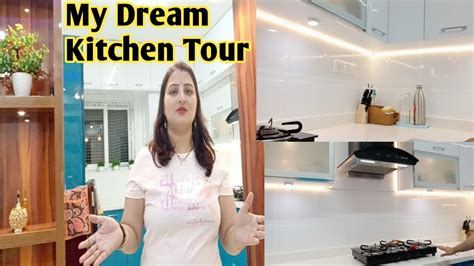 My Dream Kitchen Tour Organized Kitchen Idea New Indian Moduler White