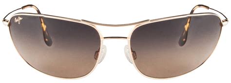 Buy Maui Jim Hideaways Hs248 16 Gold Hcl Bronze Aviator Shape Sunglasses Rs 14980