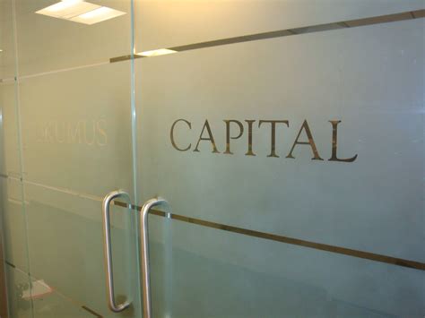 Custom Frosted Vinyl Banding With Custom Drop Out Knocked Out Clear Lettering For Glass Doors