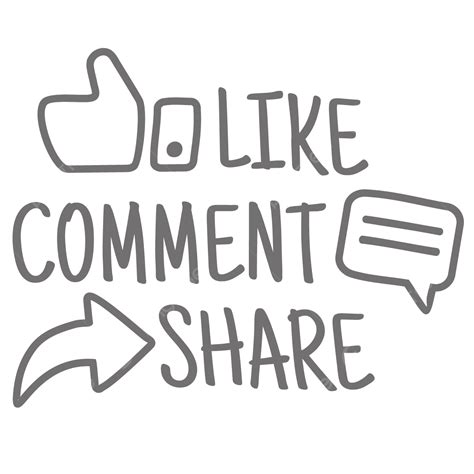 Como Compartir Comentario Dibujo A L Piz Elemento De Redes Sociales