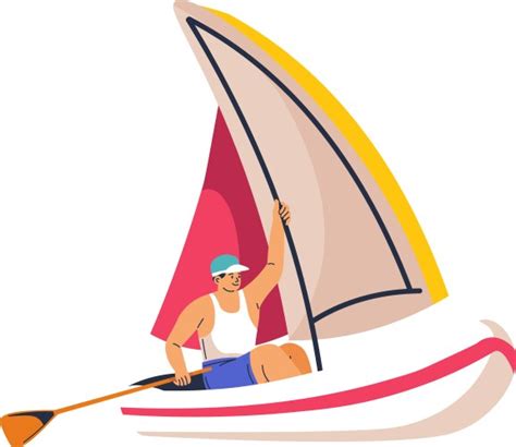 Rowing Boy Royalty Free Vector Image VectorStock