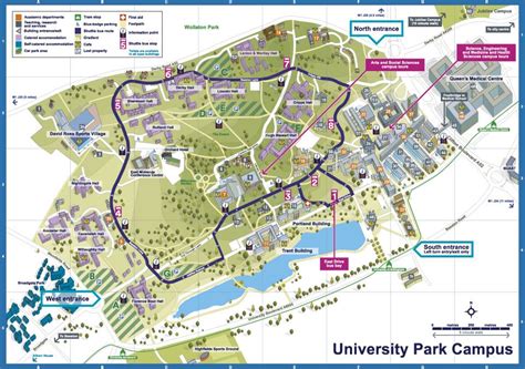 Map illustration of Nottingham University | Richard Bowring