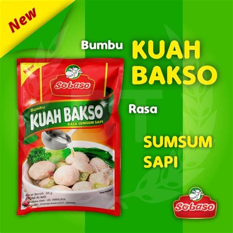 Jual Sobaso Kuah Bakso Rasa Sumsum Sapi Paket Bungkus Shopee