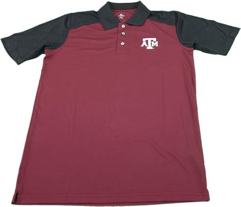 Knights Apparel Mens Texas A And M Golf Polo Shirt Maroon