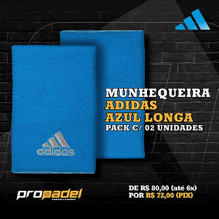 Munhequeira Adidas Azul Longa Loja Propadel