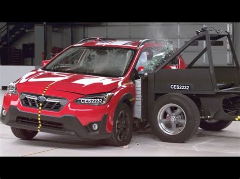 2022 Subaru Crosstrek Updated Side Crash Test Extended Footage YouTube