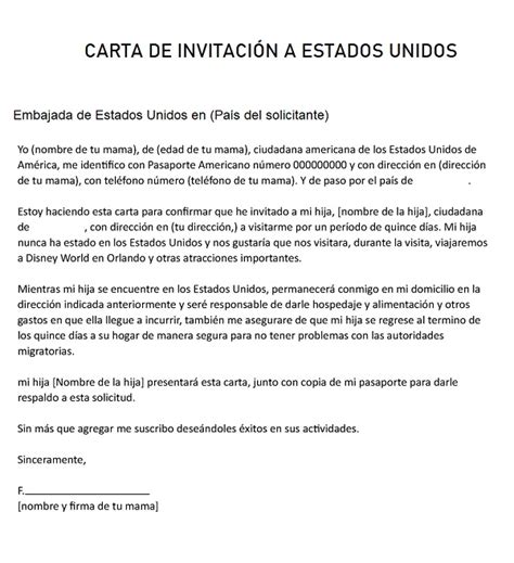 Modelo De Carta De Invitacion Para Visa Usa Noticias Modelo Porn Sex