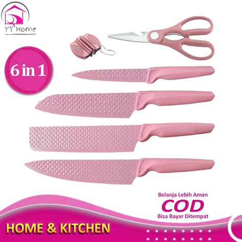 Jual Kitchen Knife Set In Pisau Set Dapur Super Tajam Anti Karat