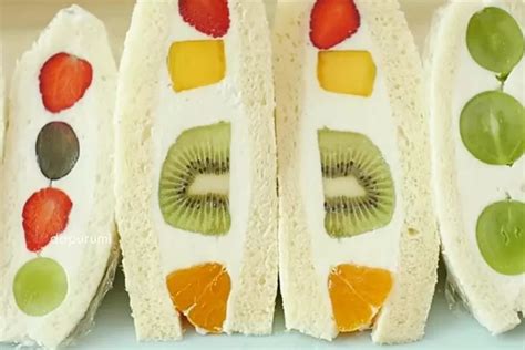 Simpel Dan Praktis Ini Cara Bikin Japanese Fruit Sando Sandwich Buah