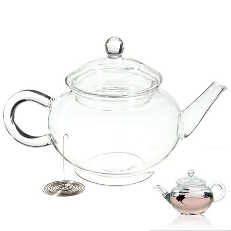 Beautiful Ml Oz Durable Borosilicate Glass Teapot With Infuser