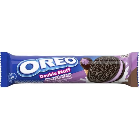 Oreo Double Stuff Berry Choc Top Cookie Sandwich 131g Woolworths