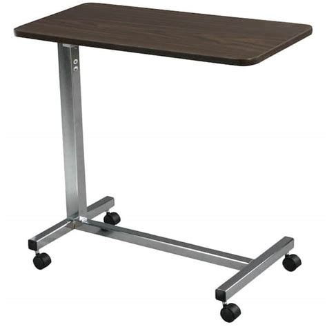 Drive Medical Non Tilt Top Chrome Overbed Table 13003 The Home Depot