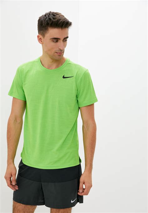 Футболка спортивная Nike M NK DF SUPERSET TOP SS NFS, цвет: зеленый ...