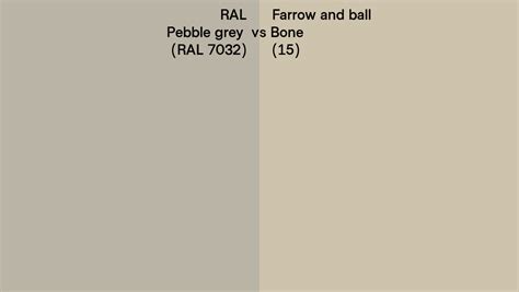 Ral Pebble Grey Ral 7032 Vs Farrow And Ball Bone 15 Side By Side