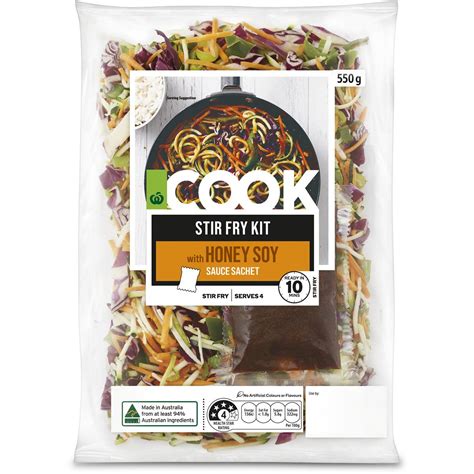 Woolworths Cook Layered Stir Fry Kit With Honey Soy Sauce 550g Woolworths