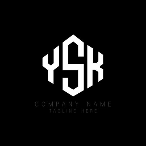 Ysk Letter Logo Design With Polygon Shape Ysk Polygon And Cube Shape