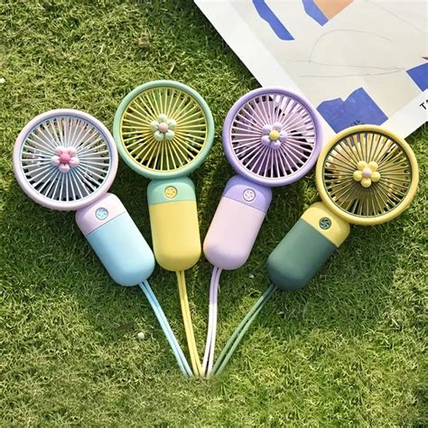 Flower Mini Handheld Small Fan Portable Handheld Fan Usb Rechargeable