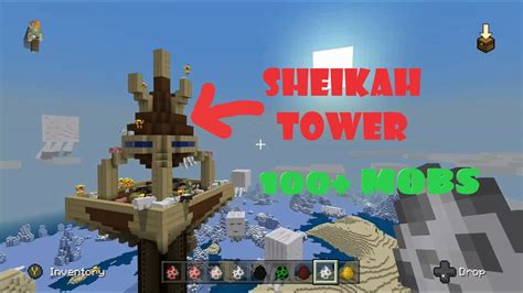 SPAWNING OVER 100 MOBS On The Sheikah Tower I Built In Minecraft YouTube