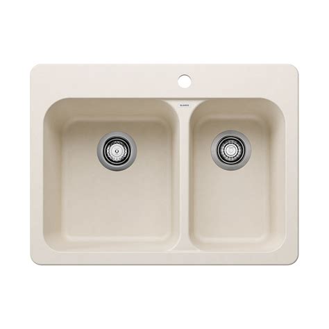 Blanco Vision Silgranit 27 In 7030 Double Bowl Drop Inundermount