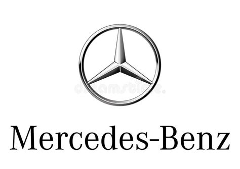 Logo Mercedes Benz imagen editorial. Ilustración de gris - 124368730