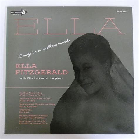 【やや傷や汚れあり】46056198【国内盤mono美盤】ella Fitzgerald With Ellis Larkins