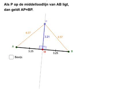 Punt Op Middelloodlijn Geogebra