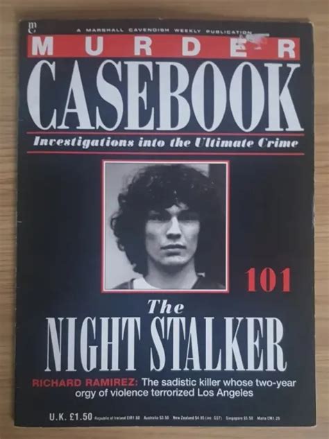 Rare Richard Ramirez The Night Stalker Murder Casebook 101 £15 99