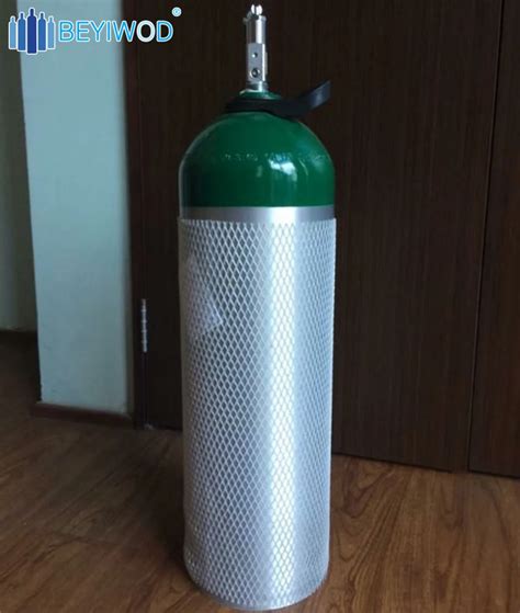 Dot3al Od184mm 1800psi Pressure M60 10liter Medical Oxygen Bottle