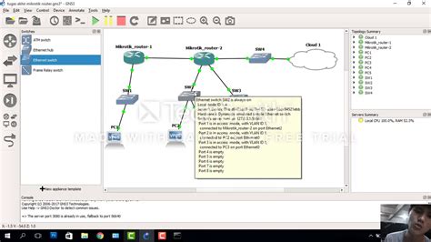 Cara Setting Mikrotik Router Di Gns Youtube