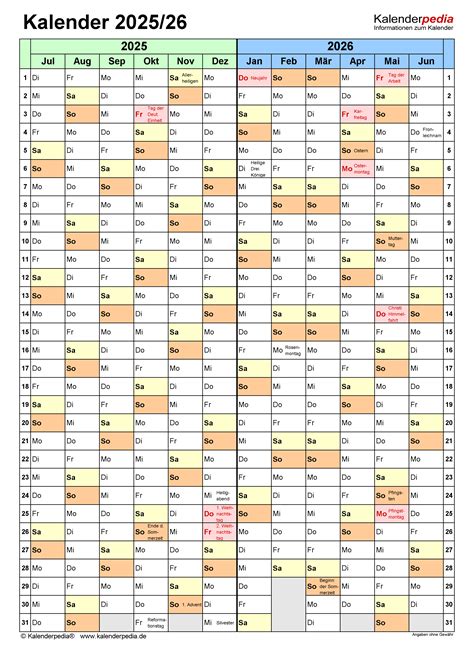 Excel 2025-2026 calendar: a comprehensive guide