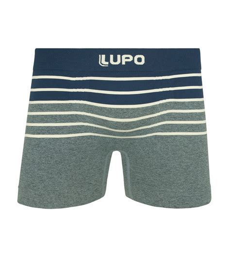 Cueca Boxer Listrada Lupo 00663 034 Sem Costura Lingerie Br