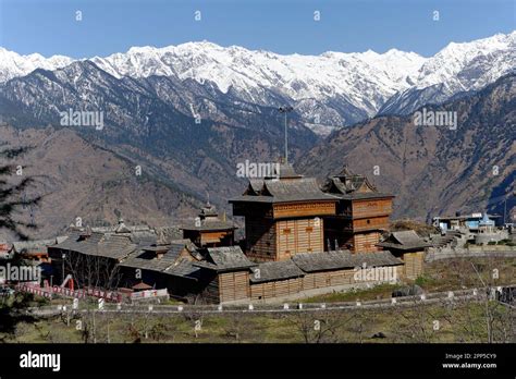 Traditional Himalayan Wooden Temple Of Goddess Bhima Kali In Sarahan