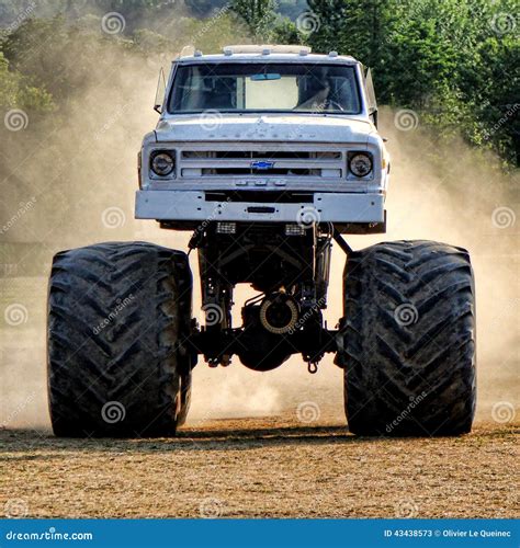 Vintage Chevrolet Monster Truck Racing In Dust Editorial Stock Photo