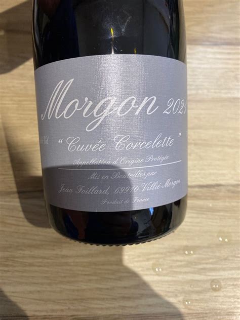 Jean Foillard Morgon Cuv E Corcelette France Burgundy