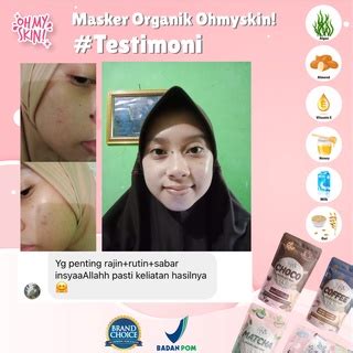 Jual Oh My Skin Masker Organik Bpom Fs Matcha Gr Shopee Indonesia