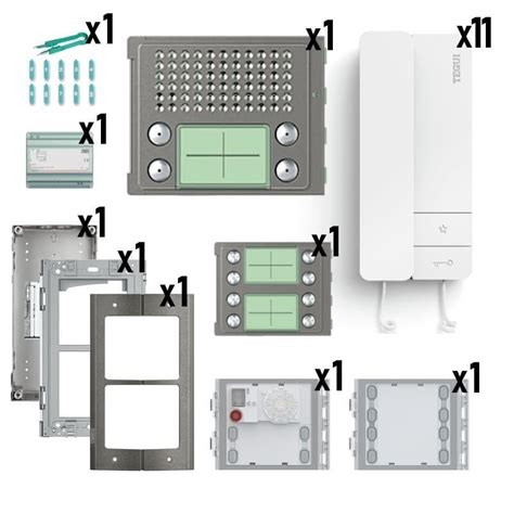 Kit De Portero Sfera Robur Con Telefonillo Serie 8 2 Hilos 11 L Tegui