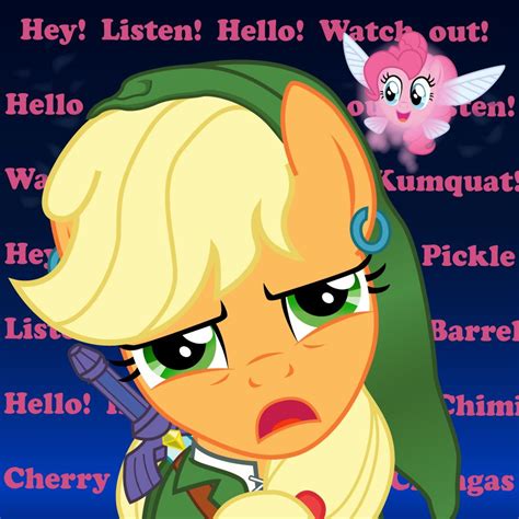 Annoyed Applejack Legend Of Zelda By Gutovi On