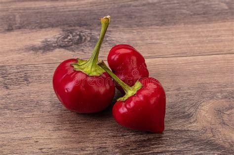 Red Hot Spicy Cherry Pepper Stock Photo Image Of Nature Organic