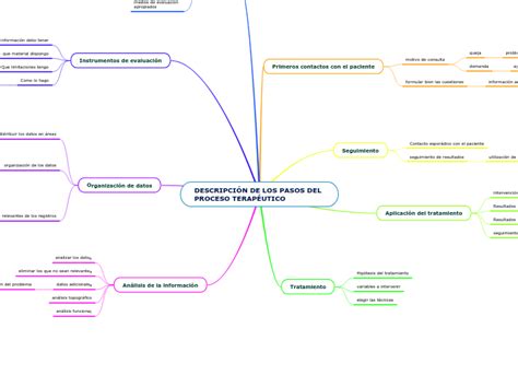 DescripciÓn De Los Pasos Del Proceso Terap Mind Map