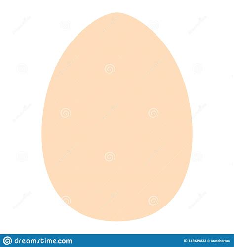 Cartoon Egg Icon Isolated On White Background Stock Vector