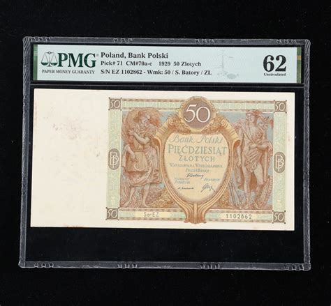 Poland Zlotych Bank Polski Banknote Pmg Pristine Auction