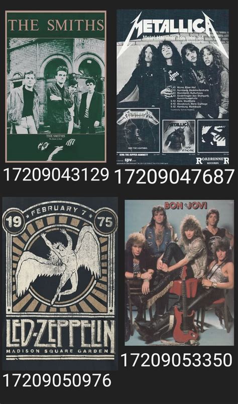 Rock Music Bloxburg Decals Bloxburg Decals Codes Grunge Posters