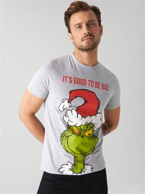 Grinch T Shirt Color Light Grey Sinsay O M