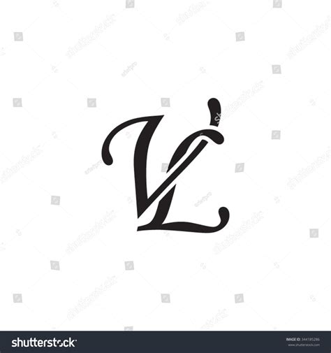 Vl Initial Monogram Logo Stock Vector Royalty Free 344185286