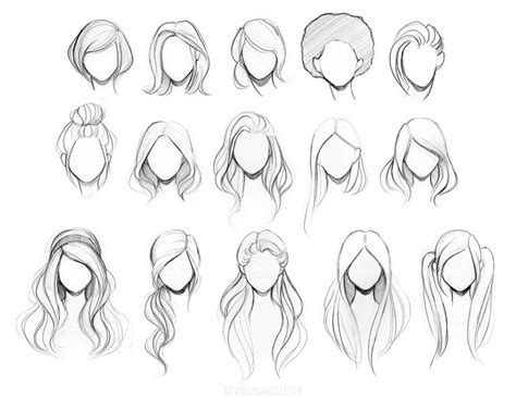 Character Hair Reference Sheet By Gabbyd70 On Deviantart Hair Sketch Drawing Tips How To