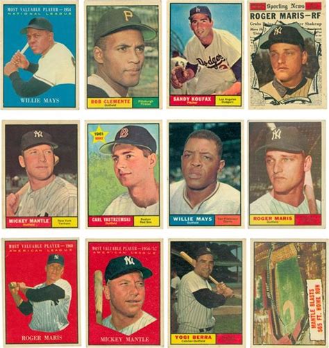 1961 Topps Baseball Near Complete Set