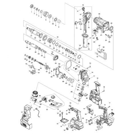 INNER HOUSING ASS Y MAKITA HR001G ลดราคา iToolmart